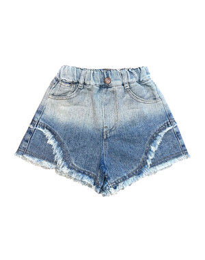  Western Ruffle Short - Blue