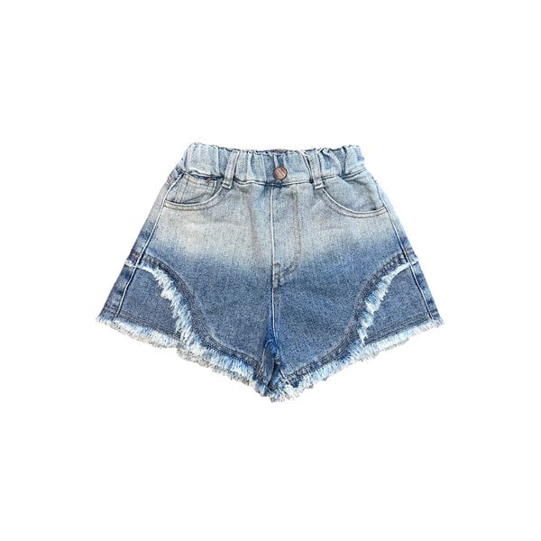 Western Ruffle Short - Blue