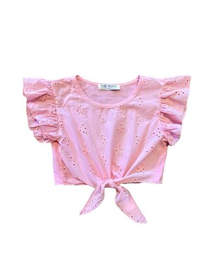  Benti Broderie Top - Light Pink