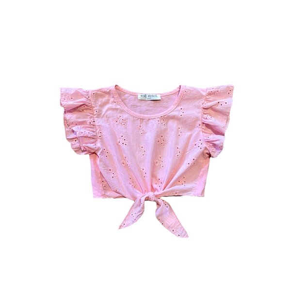 Benti Broderie Top - Light Pink