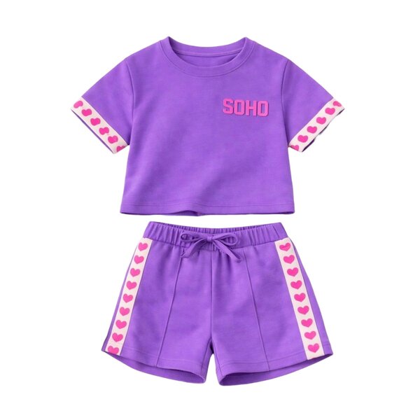 Summer Soho Heart Set - Lila/Pink