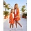 Ibiza Ruffle Skort - Orange