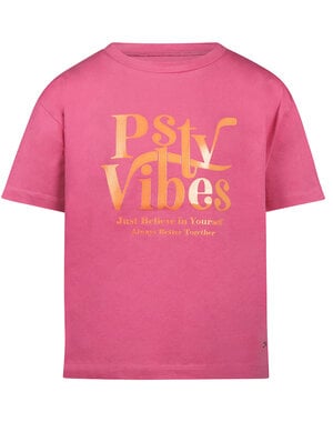 NO WAY MONDAY NWM - Positive Vibes Shirt - Fuchsia/Orange