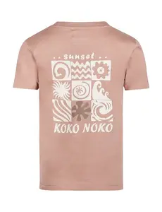 KOKO NOKO Koko Noko - Sunset Backprint Shirt - Dusty Pink
