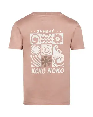 KOKO NOKO Koko Noko - Sunset Backprint Shirt - Dusty Pink