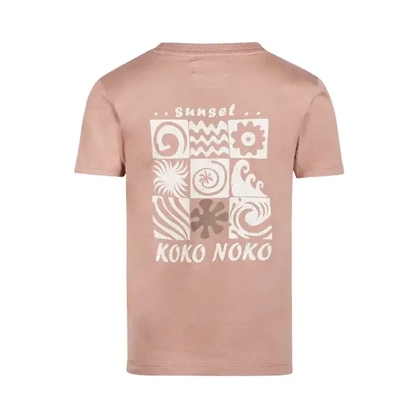 KOKO NOKO Koko Noko - Sunset Backprint Shirt - Dusty Pink