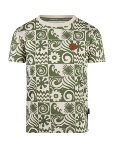 KOKO NOKO Koko Noko - Happy Summer Shirt - Beige/Olive Green