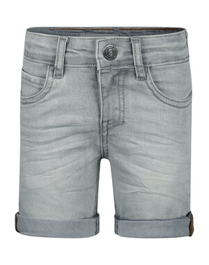 KOKO NOKO Koko Noko - Loose Fit Stretch Short Jeans - Light Grey Denim