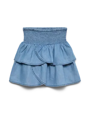 VERO MODA GIRLS Vero Moda -  Ida Emma Layer Denim Skirt - Light Blue Denim
