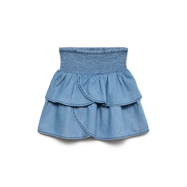 VERO MODA GIRLS Vero Moda -  Ida Emma Layer Denim Skirt - Light Blue Denim