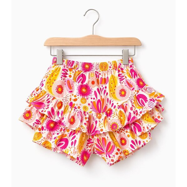 Happy Color Skort - Yellow/Fuchsia