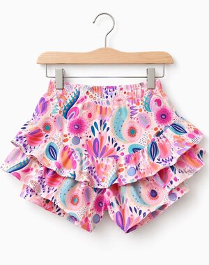  Happy Color Skort - Blue/Pink