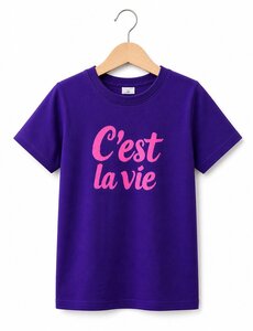  C'est la Vie Shirt - Purple/Pink