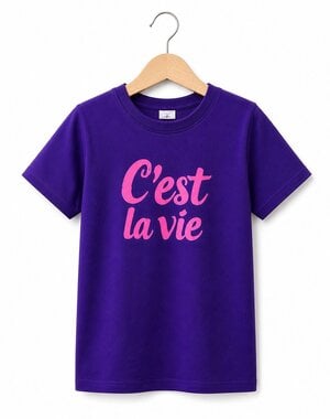  C'est la Vie Shirt - Purple/Pink