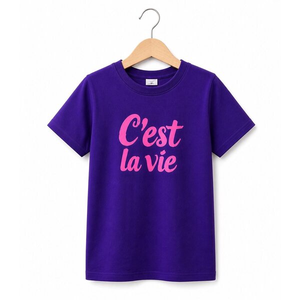 C'est la Vie Shirt - Purple/Pink
