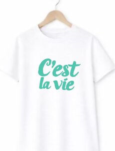  C'est la Vie Shirt - White/Mint