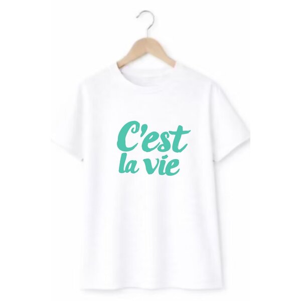 C'est la Vie Shirt - White/Mint