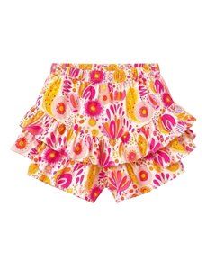  Happy Color Skort - Yellow/Fuchsia