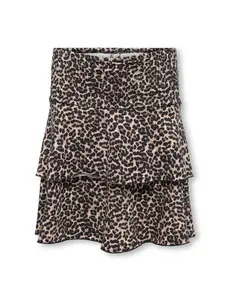 ONLY GIRLS Only - Sida Amanda Layer Skort - Leopard