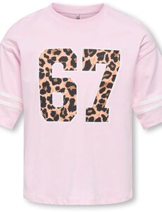 ONLY GIRLS Only - Manlo Leopard 67 Print Loose Shirt - Pink