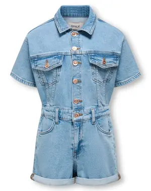 ONLY GIRLS Only - Castel Jeans Playsuit - Medium Blue Denim