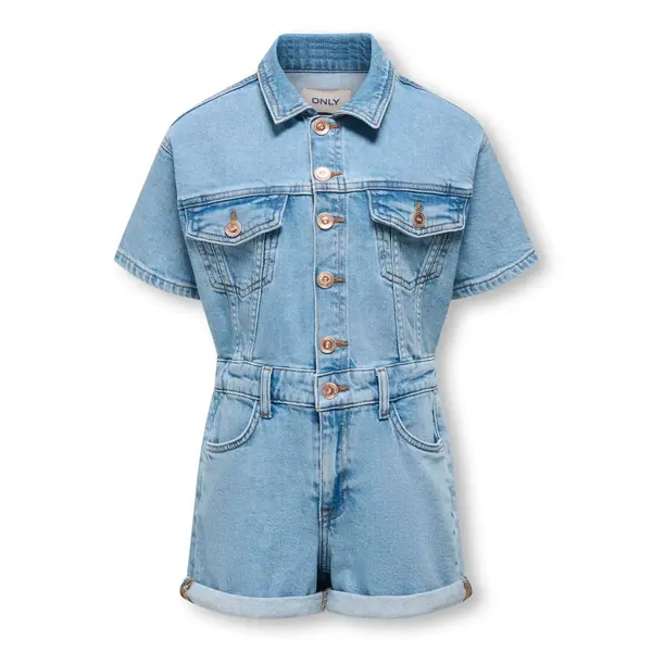 ONLY GIRLS Only - Castel Jeans Playsuit - Medium Blue Denim