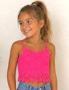  Lovely Lace Top - Fuchsia