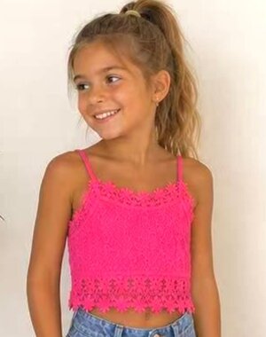  Lovely Lace Top - Fuchsia