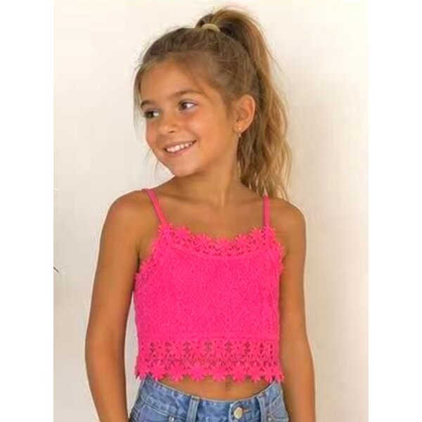 Lovely Lace Top - Fuchsia