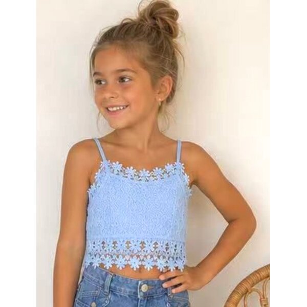 Lovely Lace Top - Light Blue