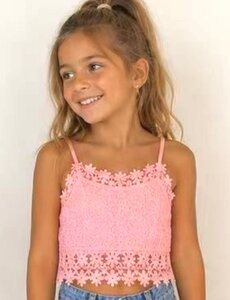  Lovely Lace Top - Light Pink