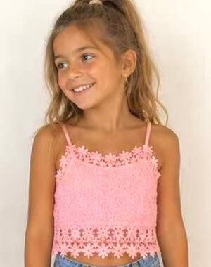 Lovely Lace Top - Light Pink