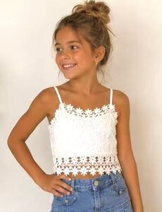  Lovely Lace Top - White