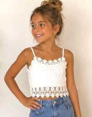  Lovely Lace Top - White