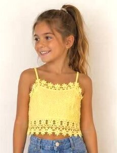  Lovely Lace Top - Yellow