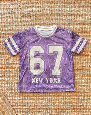  Sparkle Sequin 67 Top - Purple