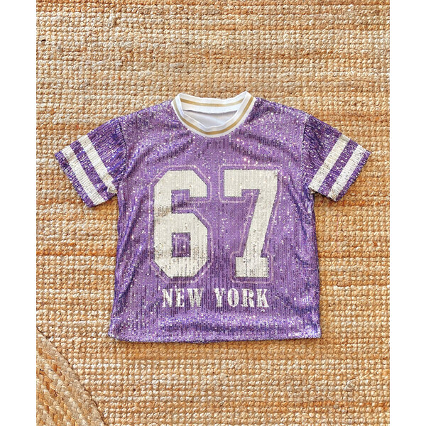 Sparkle Sequin 67 Top - Purple