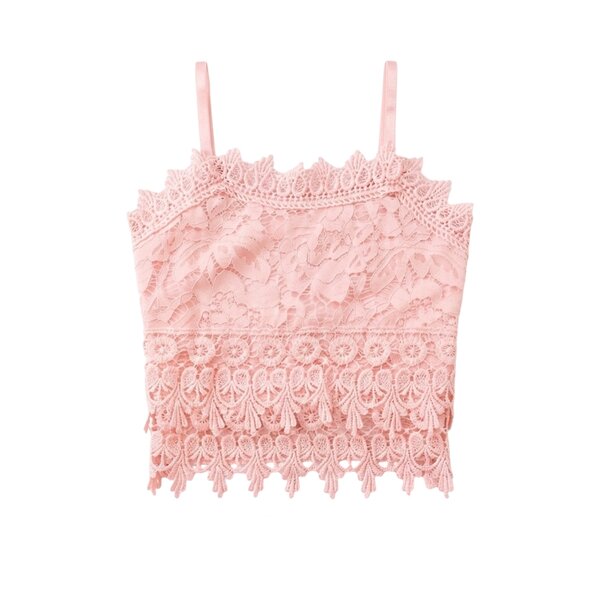 Lovely Lace Top - Light Pink