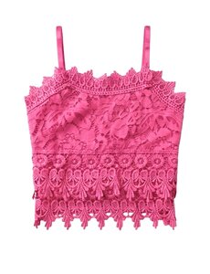  Lovely Lace Top - Fuchsia