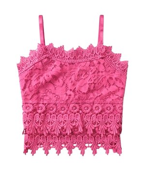  Lovely Lace Top - Fuchsia