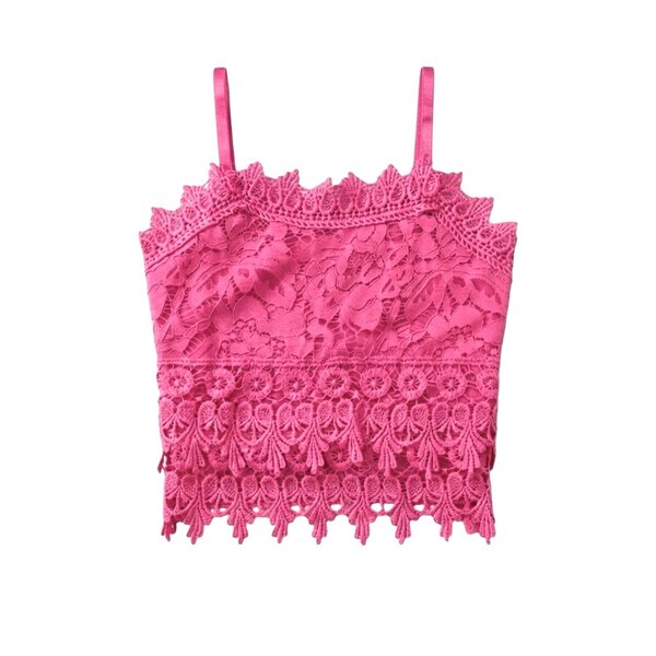 Lovely Lace Top - Fuchsia