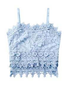  Lovely Lace Top - Light Blue