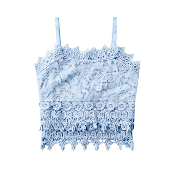 Lovely Lace Top - Light Blue