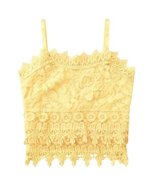  Lovely Lace Top - Yellow