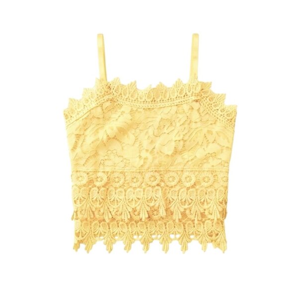 Lovely Lace Top - Yellow