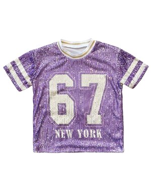  Sparkle Sequin 67 Top - Purple