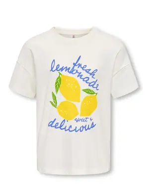 ONLY GIRLS Only - Limone Print Shirt - White