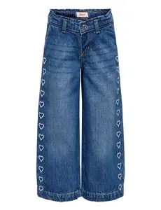 ONLY GIRLS Only - Comet Heart Wide Jeans - Blue