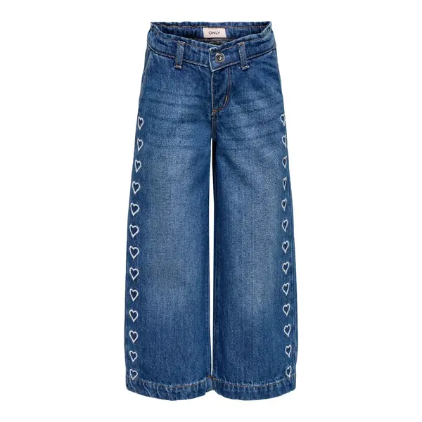 ONLY GIRLS Only - Comet Heart Wide Jeans - Blue