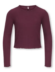 ONLY GIRLS Only - Nella Long Sleeve - Wine Bordeaux